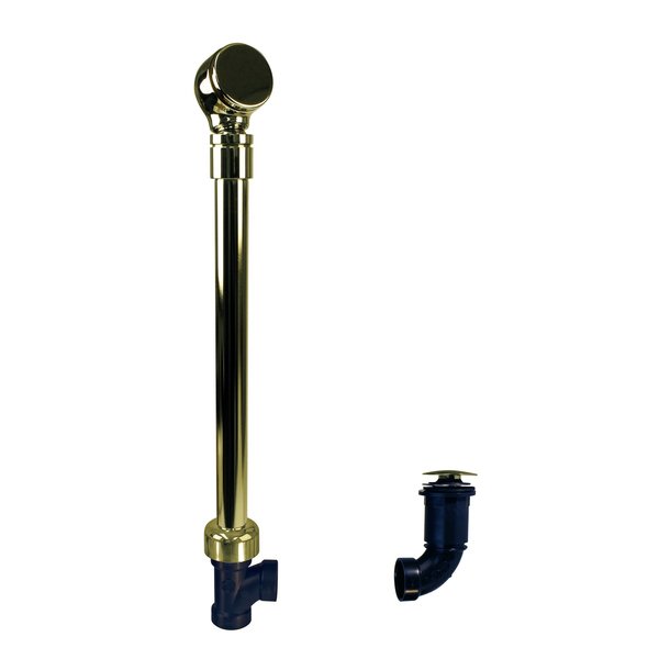 Westbrass Semi-Exposed Tip-Toe BW&O, Ball Joint in Polished Brass 493144HRHBJ-01